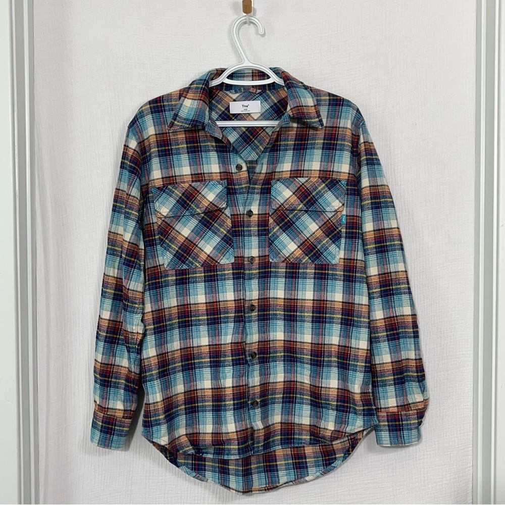 Aritzia TNA oversized‎ flannel shacket